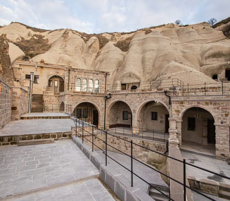 Cave-style guest room at Majestic Cave House in Göreme